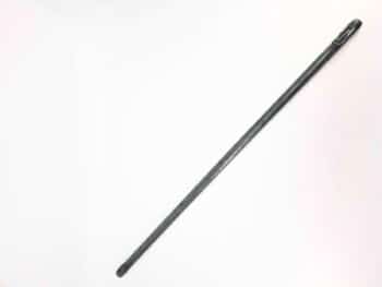 Ein Standrohr Bauer 30R14, 116cm lang mit 1" Außengewinde und Schnallenverschluss, ist diagonal auf einem schlichten weißen Hintergrund platziert.